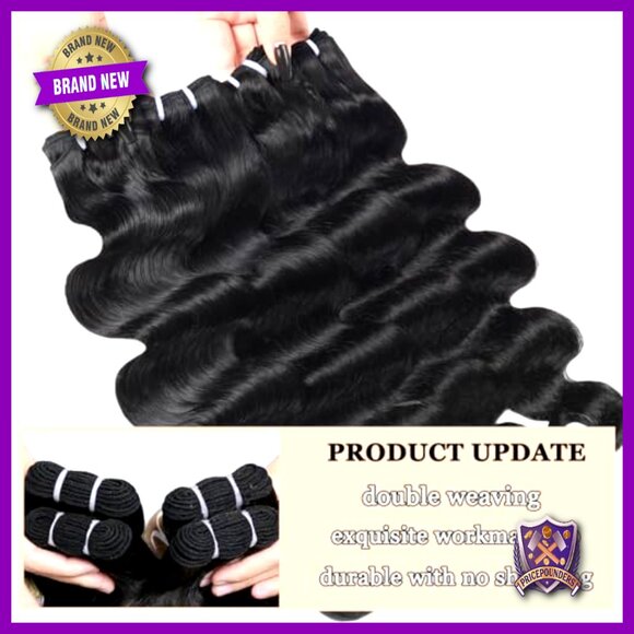 Body Wave Human Hair Extensions 4 Bundles 20-26 Inch Brazilian Virgin Hair main image 5